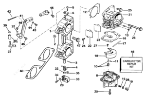 1993 johnson outboard carb how to rebuild and replace