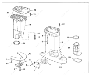 1994 150 signature johnson outboard boat motor parts