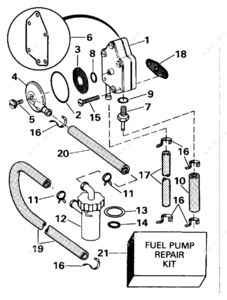 1994 evinrude 70 hp fuel pump wire location