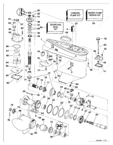 1994 evinrude 70 parts list