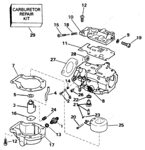 1995 115 hp johnson carburetor rebuild guide diagram