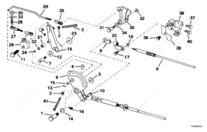 1995 gmc shift linkage assembly diagram