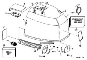 1996 15 hp evinrude parts diagram