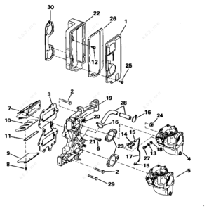 1996 air intake system digram