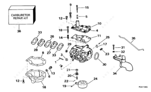 1996 evinrude 40 hp outboard motor schematic