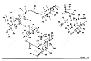 1996 evinrude throttle shift lever