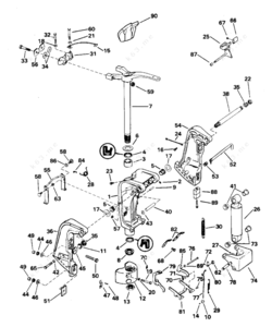 1996 evinrude tilt trim manual release screw