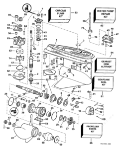 1997 evenrude 15hp exploded diagram