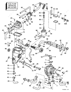 1997 evinrude 175 mid housing