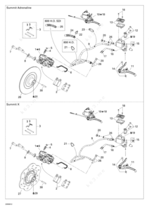 1997 ski doo master brake assembly kit