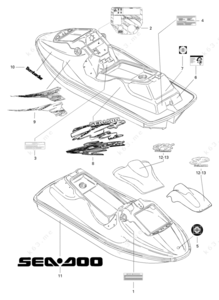 1998 gtx limited edition sea-doo parts book