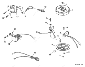 1998 johnson 150 coil pack assembly