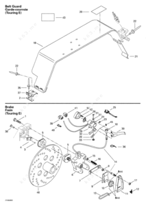 1998 ski-doo belts chart