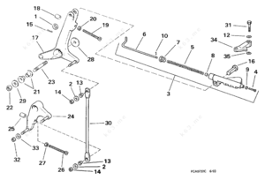 1998 throttle linkage yard spotter 162b61