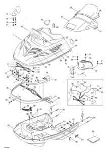 1999 ski-doo formula dlx 500 hood kit diagram