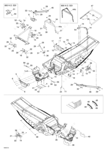 1999 ski doo mxz 600 parts