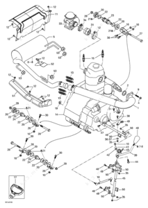 1999 yamaha jet exhaust parts diagram