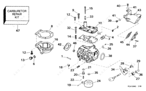 2 hp evinrude carb diagram