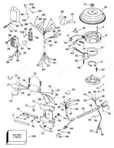 20 hp tohatsu 2 stroke ignition system parts diagram