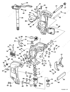 2001 150hp evinrude tilt grease fittings