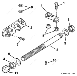 2001 200 hp johnson steering diagram
