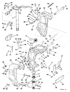 2001 40hp johnson tilt trim part number 111m0077tau05