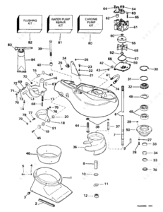 2002 115 johnson j115plsn lower unit diagram