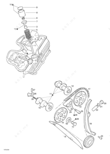 2003 bombardier ds650 valve cupits