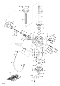 2003 bombardier traxter carburetor diagram