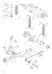 2003 trailblazer rear suspension part list drawing