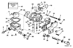 2004 90 hp johnson carb diagrams