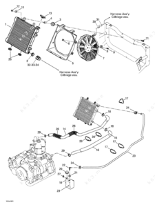 2004 international 7400 air conditioner assembly diagram parts