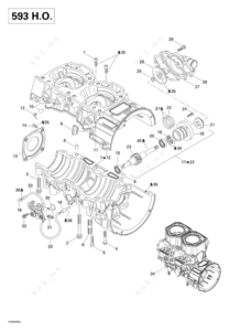 2004 ski-doo mx z 600 ho rev renegade crank