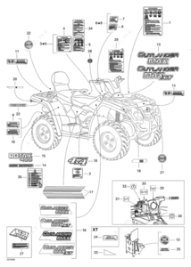 2005 bombardier outlander 400 parts