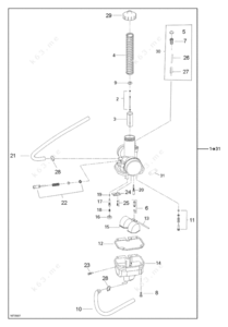 2005 bombardier rally 175 carburetor