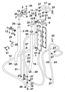 2005 f-250 coolant hose diagram