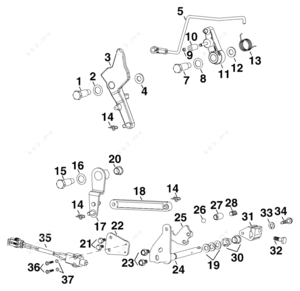 2005 mercruiser shifter linkage diagram
