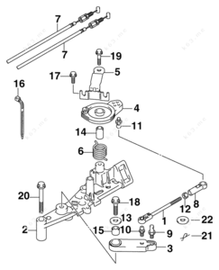 2005 x trail accelerator linkage with drum