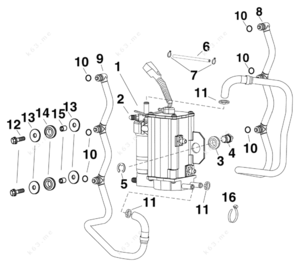 2006 evinrude 90 e-tech thermostat assembly diagram