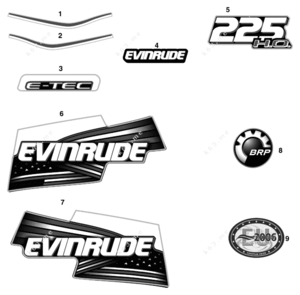 2006 evinrude outboard motor covers