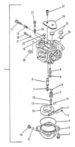 2006 mercury 9.9 carburetor diagram chart