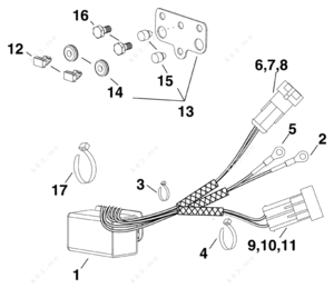 2007 evinrude tachometer wiring