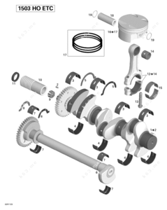 2007 seadoo rxt crankshaft sencer diagram