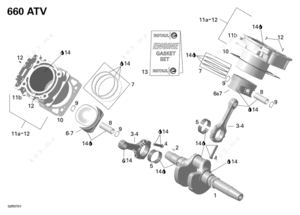 2008 650 cylinder location