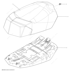2013 ski doo gsx se 1200 2 up seat