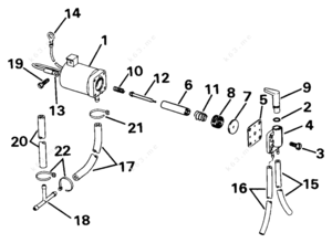 25 hp johnson primer pump parts diagram
