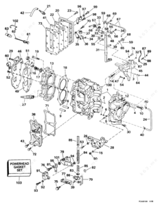 25 hp johnson tracker thermostat diagram