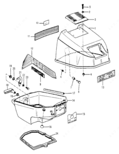 4.5 hp mercury outboard 1988 model parts diagram