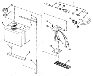 5010119 oil tank kit replacement parts diagram
