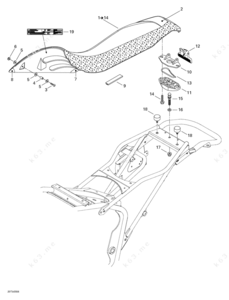 560sel seat parts diagram